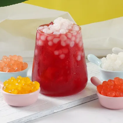 1kg Sakura Crystal Boba Pearls: Konjac Boba for Drinks