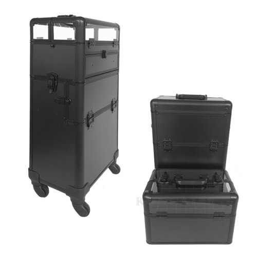 Professional 3 in 1 Acrylic Beauty Rolling Nail Train Case