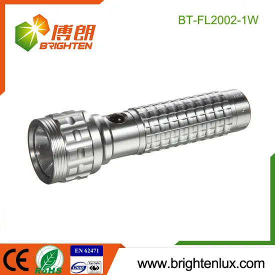 Factory Wholesale 3*AAA Cell Operated Handheld Housing Emergency 1watt Cree led aluminium flashlight