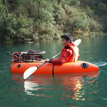 Inflatable TPU Lightweight Pack Raft for Rafting, Kayaking, and Canoeing with Carry Bag