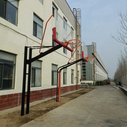 Enhanced Ground Burial Basketball Hoop Stand for Outdoor