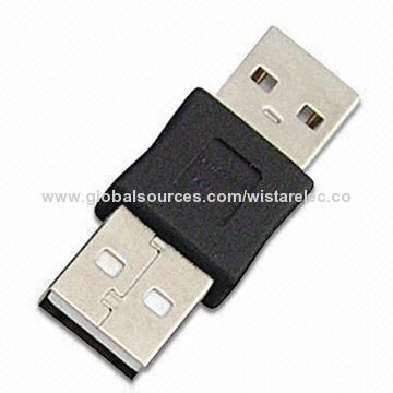 USB 2.0 Connector, Male to Male Adapter, Suitable for USB 2.0 Flash Drive