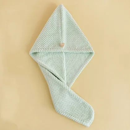 Water absorption and quick drying hair towel