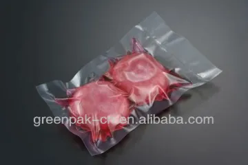 transparent barrier shrink bag for food