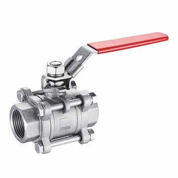 Three-piece ball valve
