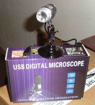 High Output Resolution 1280 * 960, White Light Led * 8, 20x-400x Usb Digital Microscope