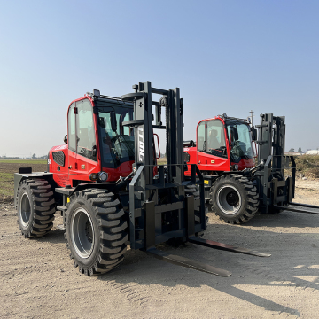 LTR40 LTR50 Off Road Diesel Forklift Trucks 4WD 4x4 Rough Terrain 4T 5T 4000KG 5000KG