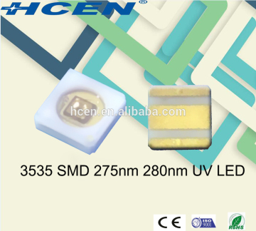 Germicidal uv led 3535 SMD 1W deep 275nm 280nm uv led for air purifier