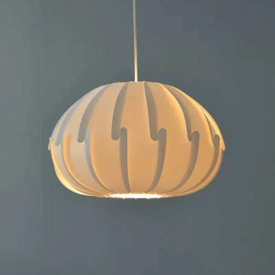 Minimalist Modern White Pumpkin Pendant Light Chandelier