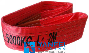 5T Polyester Webbing Sling ISO4878/EN1492-1/ASME B30.9