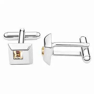 Alloy Cufflinks with Swarovski Crystal, OEM Orders are Welcome