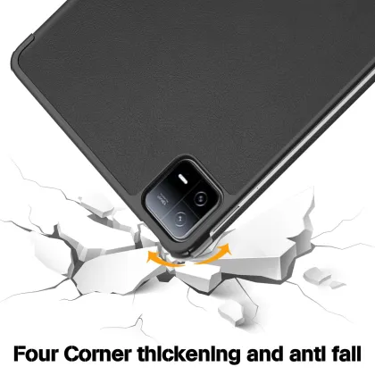 PU Leather Tri-fold Case for Xiaomi Mi Pad 6 11.2 inch 2023