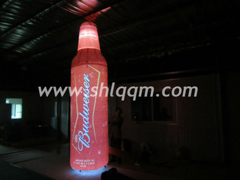 Light advertising inflatable bottle for sale