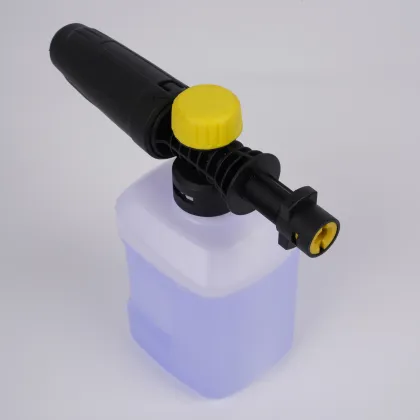 using soap pressure car foamer wash