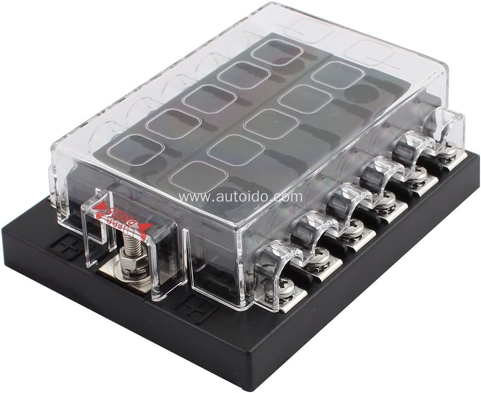 12 Way Terminals Circuit ATC Blade Fuse Box