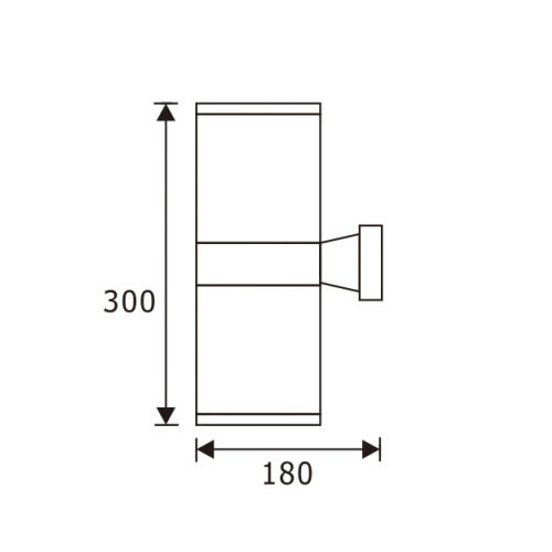 LEDER Decorative Bright 60W Outdoor Wall Light