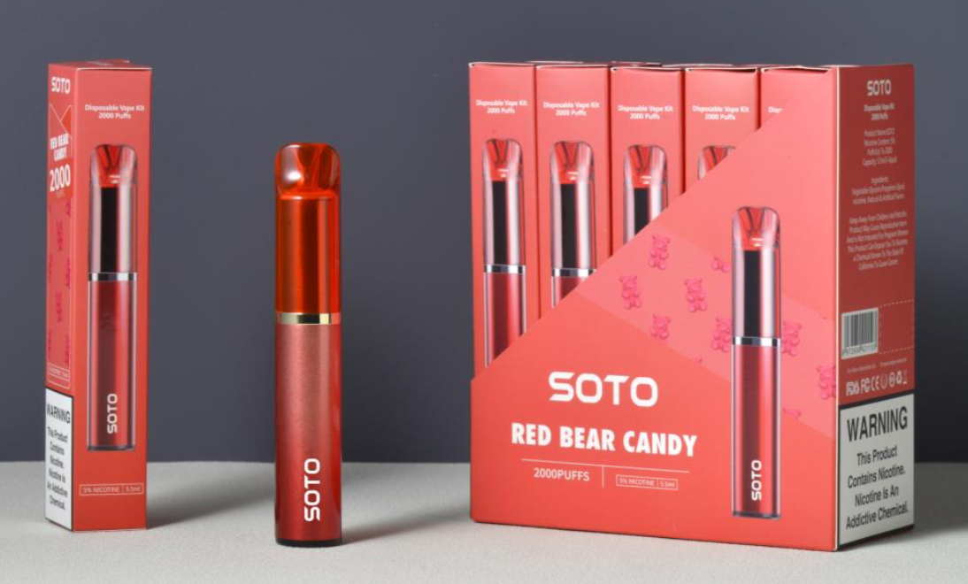 Regenbogen verfügbar E-Zigarette mit farbigen Designs, 500 Puffs