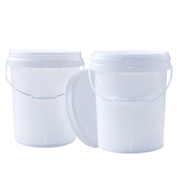 Wholesale 5 Liter White Plastic Buckets with Lid for Food and Drinks