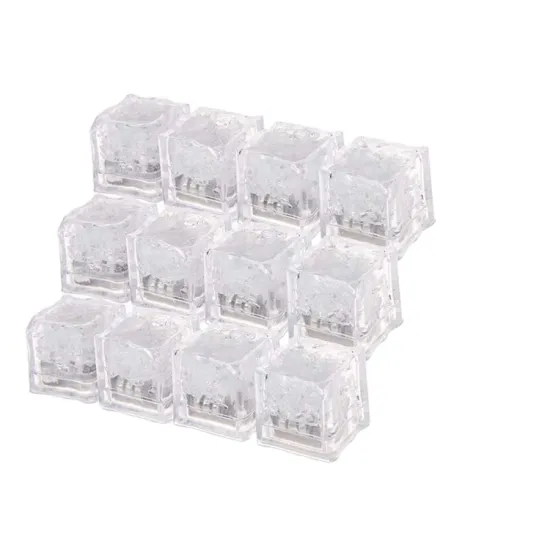 IP67 Waterproof Reusable Glowing LED Ice Cube Light - Multi-Color Flashing Light
