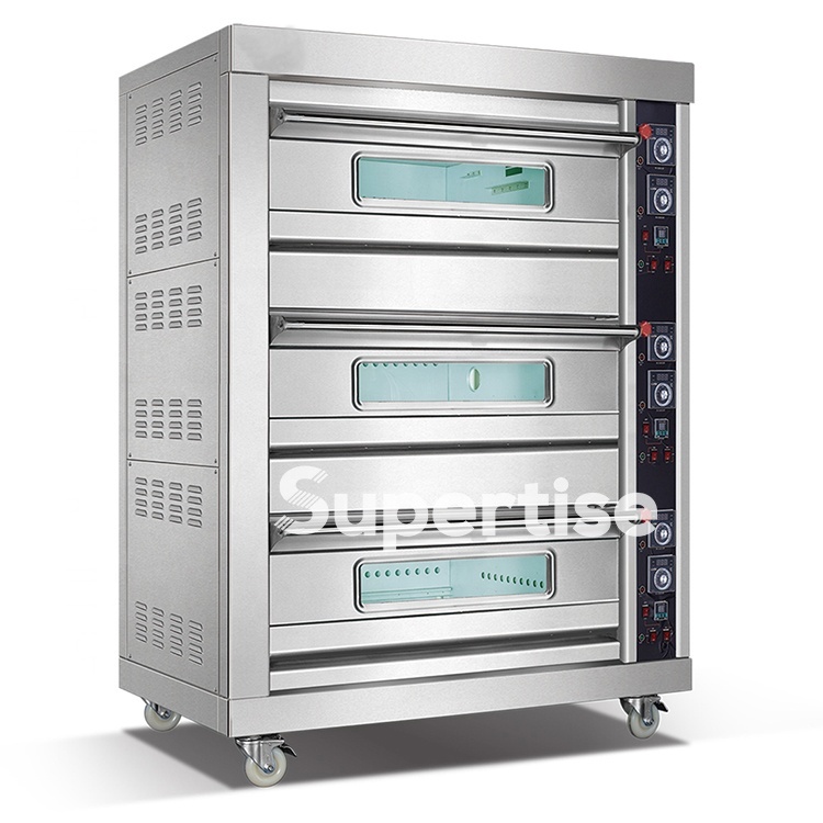 Compact Electric Deck Oven with Steam Injection Tube