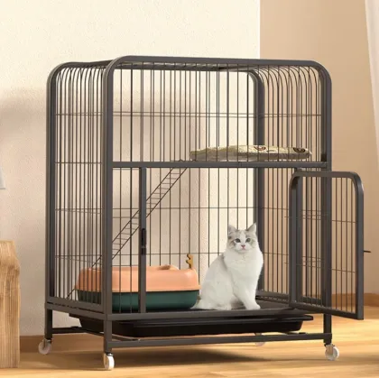 2-Tier Indoor Cat Cage: DIY Cat Crate & Kennel