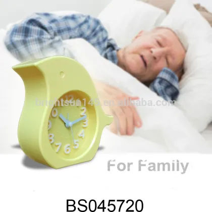 Discount Birds Shape Animal Silent Clock Movement Mute Desk Table Clock Digital Alarm Clock For Kids Promotion Gifts