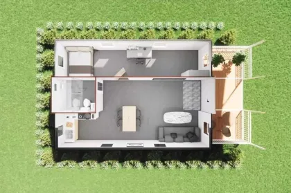 prefabricated expandable container house