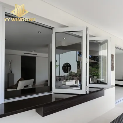 AS2047 Aluminum Alloy Bi-folding Window - AkzoNobel Power Coated - Kitchen Use