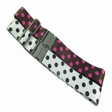 Dots Design Luggage Straps with Custom Buckle