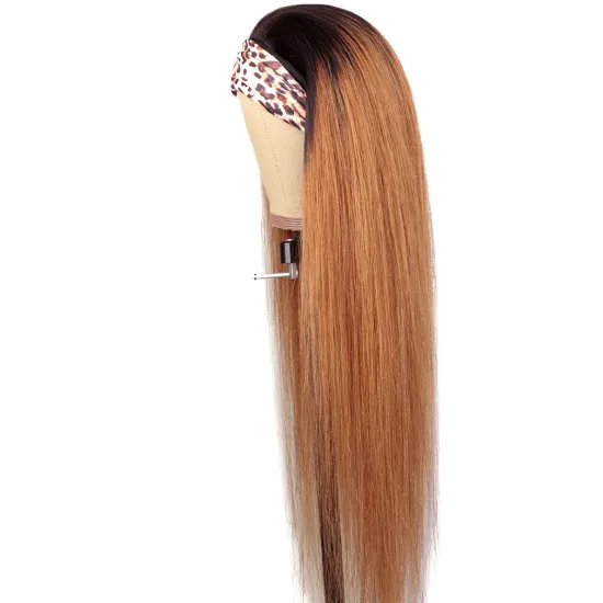 30 inches Straight Headband Wig Human Hair Wigs For Black Women 1b/30 Ice Silk Headband Wigs Straight Hair