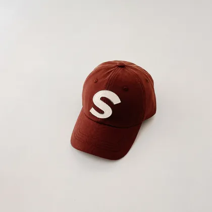 Spring and Summer Sunshade S Letter Children's Baseball Cap