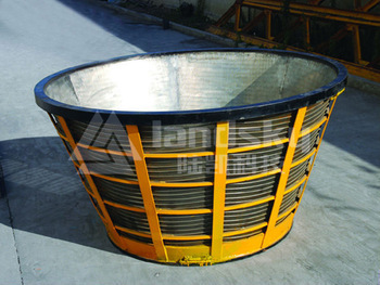 The centrifugal basket for filtration