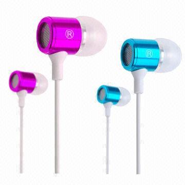 Metal Fashionable Earphones with 3.5mm Jack, OEM Factory Supply, Free Help Buyer Designs Packing