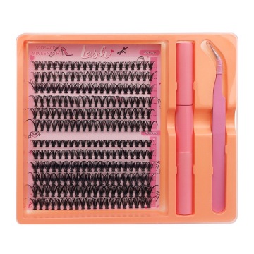 DIY Lash Extensions Supplies: 20D, 30D, 40D Cluster Lashes for Professional and Private Use