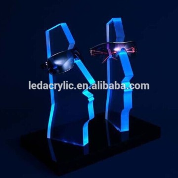 Lighted Acrylic Eyewear Display Stand with LED