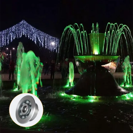 High Quality IP68 18W LED Underwater Fountain Lights for Commercial Use