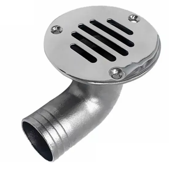 Marine Hardware Factory Supply: 90 Degree Cockpit Drain 316 Stainless Steel Boat Accessories