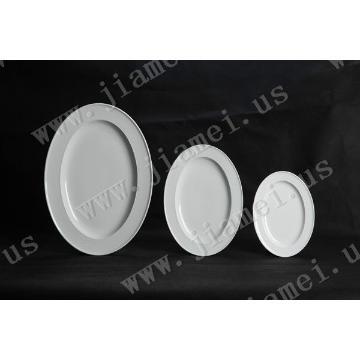 porcelain oval plate/side plate/dish/dinnerware