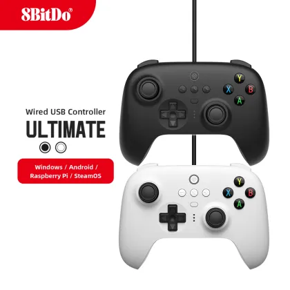 8BitDo Ultimate Wired Controller for PC Windows 10, Android, Raspberry Pi, and Switch