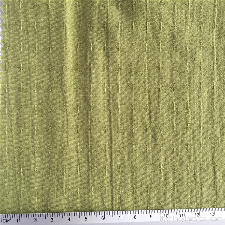 Tessuto intrecciato in crepe a stocklot 100% in tessuto jacquard