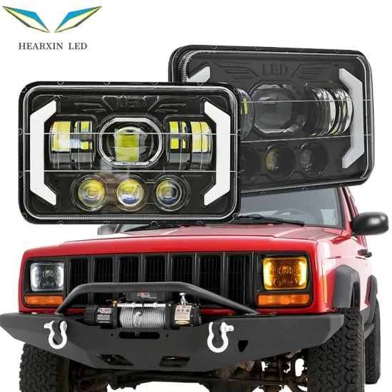 6x7 LED DRL Headlight 30000LM 400W for Toyota Pickup Truck