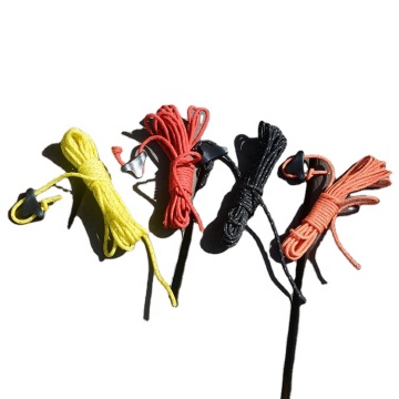 Single Reflective Guyline Tent Rope with Tensioner Cord