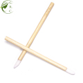 Alça de bambu labial varinhas Escovas de aplicador de batom