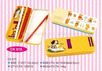 Retangular colored Pencil box