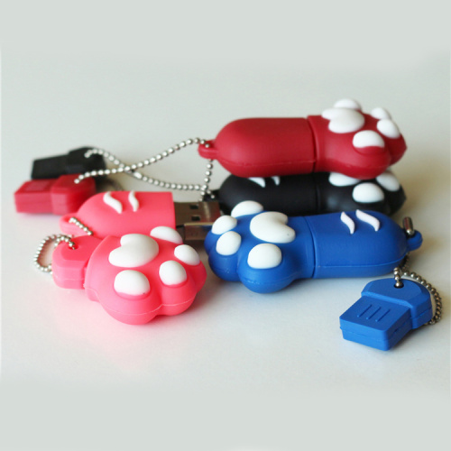 Novelty cat foot shape usb 2.0 flash drive