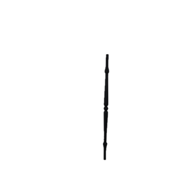 High-Quality Black Wooden Railing for Staircases