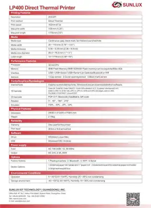 Office Kitchen Wifi Serial USB Thermal Label Printer