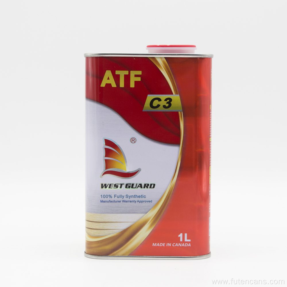 Rectangular Tinplate Can with Plastic Cap