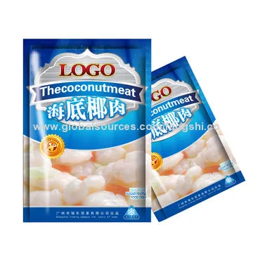 Frozen food packaging bag with bright color and good seal strength