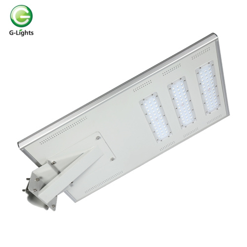 Aluminum ip65 120w integrated solar led street lamp